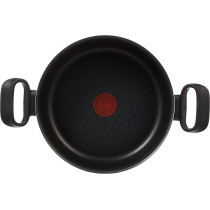 Tefal Tempo Flame 24 Cm Non Stick Casserole With Lid Red Aluminium C3044683