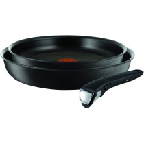 Tefal Ingenio Expertise 3 Pcs Cooking Set Removable Handle Black Aluminium L6509205