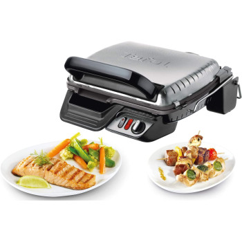 Tefal Ultra Compact Grill 2000 Watts Black Silver Stainless Steel Gc306028 Min 1 Year Manufacturer Warranty