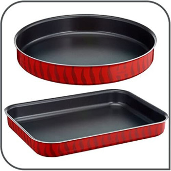 Tefal G6 Tempo Flame 14 Pcs Cooking Set Non Stick Red Aluminium C3079383