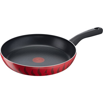 Tefal Tempo Flame 26 Cm Frypan With Thermo Spot Red Aluminium C3040583
