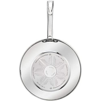 Tefal 1 Intuition Ss V2 28 Coated Wokpan Silver