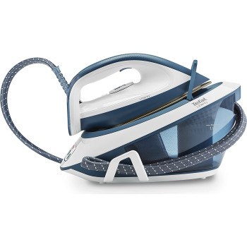 Tefal Liberty Iron 5.5 Bars Boost 310 Continuous Steam 120 G Min Ceramic Soleplate And Anti Limescale Cartridge 2200 W 1.5 Litres Blue White