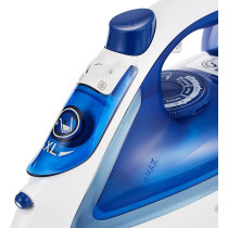Tefal Easygliss Durilium Airglide Soleplate Steam Iron 2400 Watts Blue White Fv5715M0. Min 1 Year Manufacturer Warranty