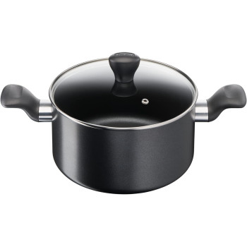 Tefal Super Cook 22 Cm Casserole With Lid Non Stick Black Aluminium B1434584