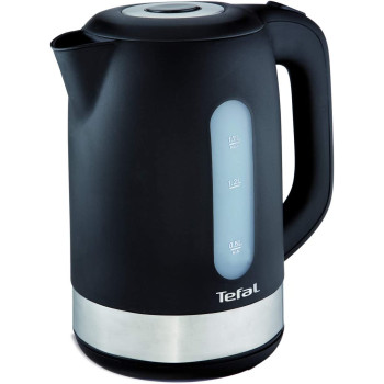 Tefal Equinox 1.7 Litre Kettle With Removable Anti Scale Filter 2400 Watts Black Plastic K0330827 Min 1 Year Manufacturer Warranty