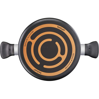 Tefal Super Cook 24 Cm Casserole With Lid Black Aluminium B1434684