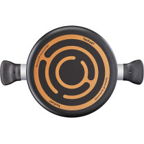 Tefal Super Cook 24 Cm Casserole With Lid Black Aluminium B1434684