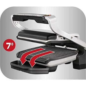 Tefal Optigrill Plus 6 Cooking Programs Silver Gc712D28