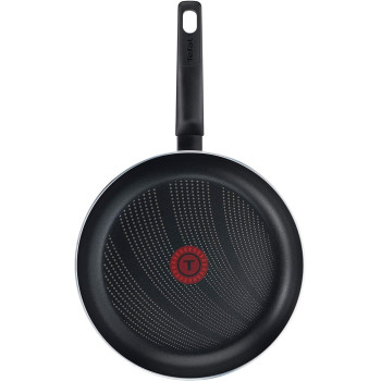 Tefal Cook And Clean Frypan 28Cm With Tefal Cook And Clean Saute Pan 24Cm Black Aluminium B2990652P4