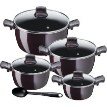 Tefal G6 Resist Intense 9 Pcs Cooking Set Red Aluminium D5229183