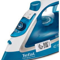 Tefal Easygliss Durilium Airglide Soleplate Steam Iron 2500 Watts Turqoise White Fv5719M0