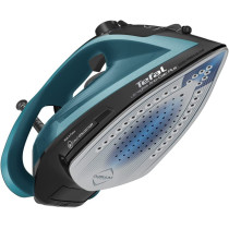 Tefal Ultraglish Steam Iron Durilium Airglide Anti Calc Anti Drip 2800 Watts Blue Black Fv6832M0 Min 1 Year Manufacturer Warranty