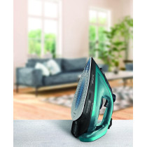 Tefal Ultraglish Steam Iron Durilium Airglide Anti Calc Anti Drip 2800 Watts Blue Black Fv6832M0 Min 1 Year Manufacturer Warranty