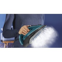Tefal Ultraglish Steam Iron Durilium Airglide Anti Calc Anti Drip 2800 Watts Blue Black Fv6832M0 Min 1 Year Manufacturer Warranty