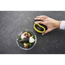 Tefal Manual Chopper Baby Food On The Go Bundle: Manual Chopper Convenient Black Transparent Green 900 Ml Plastic K1320404 3 Piece Food Saver Set Glass N1050410