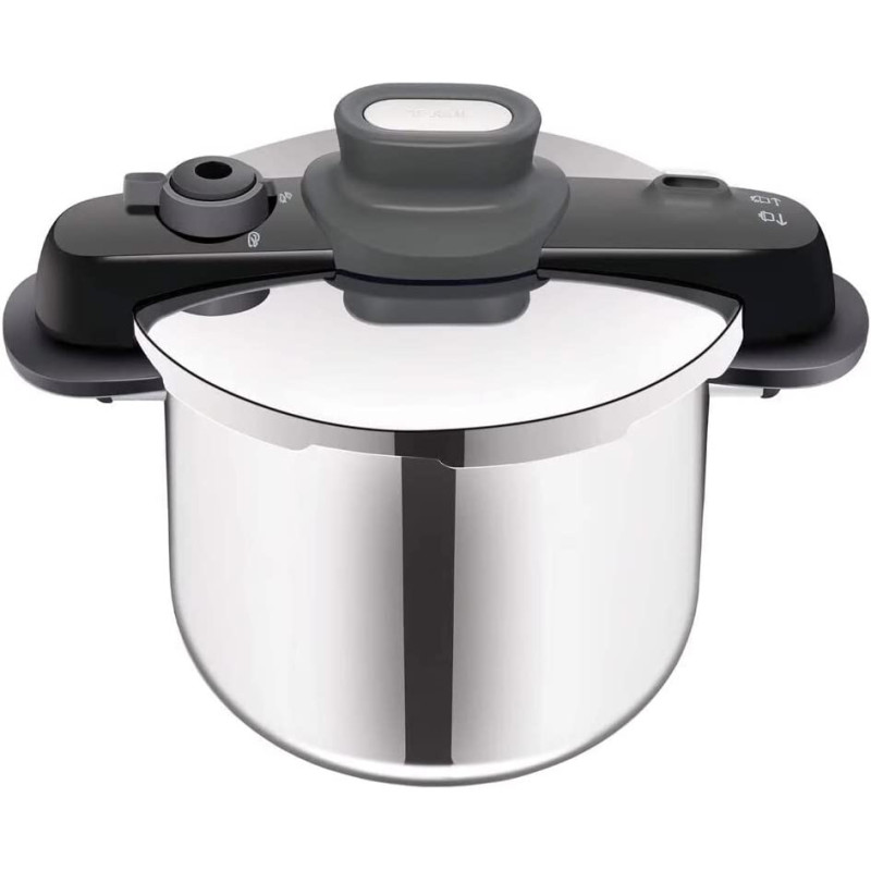 Tefal Secure Compact 8 Litre Pressure Cooker Stainless Steel P3534446