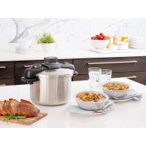 Tefal Secure Compact 8 Litre Pressure Cooker Stainless Steel P3534446