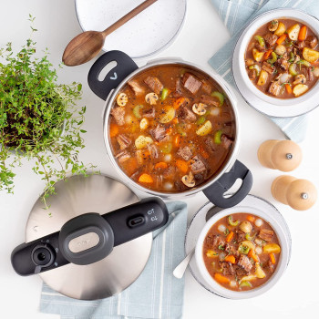 Tefal Secure Compact 8 Litre Pressure Cooker Stainless Steel P3534446