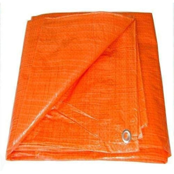 Abbasali Waterproof Ground Cover Tent Shelter Dust Proof Rain Cover Tarpaulin Sheet 40 X 40 Orange