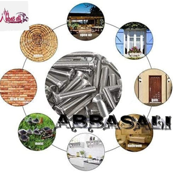 Abbasali Machine Screw Csk Philip & Countersunk Head For Cabinet Door Handles Pack Of 25 M3.5 X 50 Mm