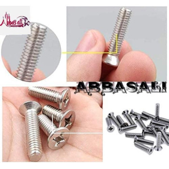 Abbaslali Machine Screw Csk Philip & Countersunk Head For Diy Electrical Pack Of 25 M4 X 100 Mm