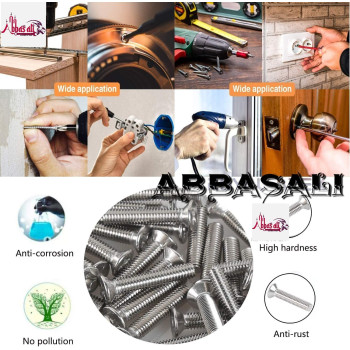 Abbasali Machine Screw Csk Philip & Countersunk Head For Diy Electrical Pack Of 25 M3.5 X 75 Mm