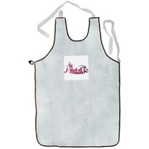 Abbasali Grey Leather Welding Apron For Industrial Use High Temperature Fireproof Star Splash Protective