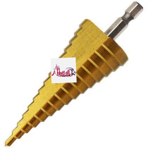 Abbasali Step Drill Bit High Speed Steel Hss Triangle For Carbon Steel Iron Insulation Boards Pvc Boards And Wood 4Mm 30Mm