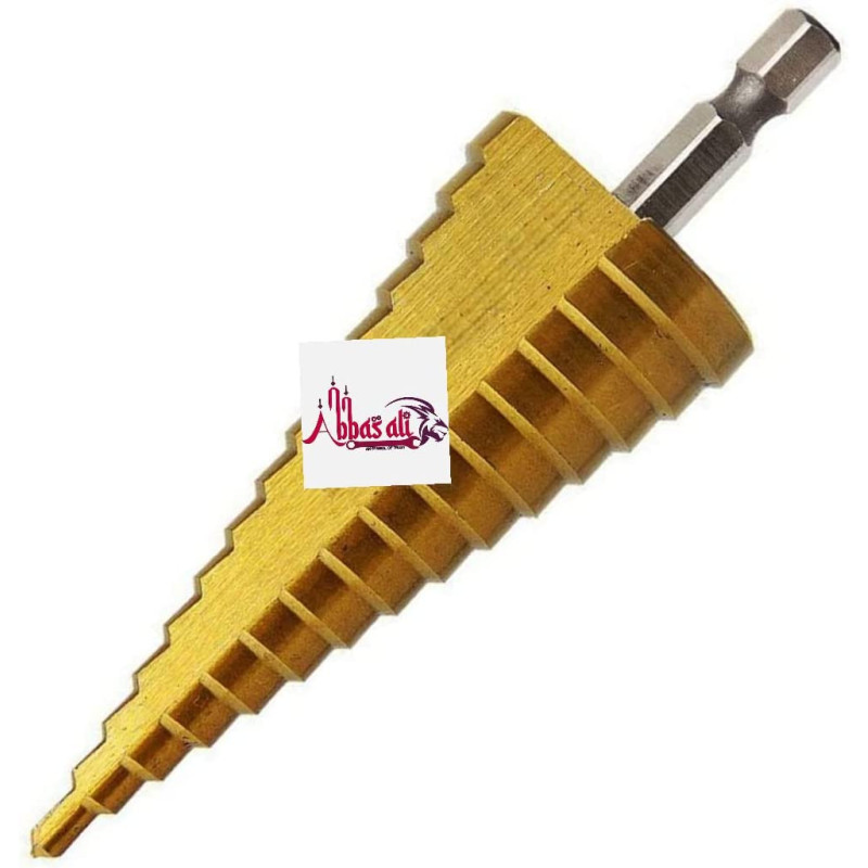Abbasali Step Drill Bit High Speed Steel Hss Triangle For Carbon Steel Iron Insulation Boards Pvc Boards And Wood 4Mm 30Mm