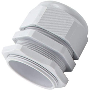 Abbasali Pg Gland White Pack Of 5 Pcs Dust Proof Nylon Cable Gland With Locknut Idealpg 07