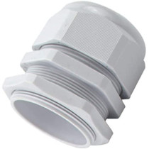 Abbasali Pg Gland White Pack Of 5 Pcs Dust Proof Nylon Cable Gland With Locknut Idealpg 07