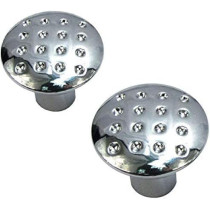 Abbasali Metal Cabinet Pull Knob Dotted With Fittings 2 Pieces
