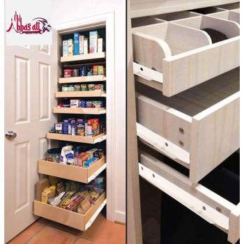 Abbasali Cabinet Rails Drawer Track Slides For Computer Table Clothing Cabinets With Wheels White Color 20Inch
