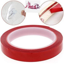 Abbasali Strong Double Sided Sticky Clear Traceless Acrylic Transparent Adhesive Tape 18Mm X 50 M