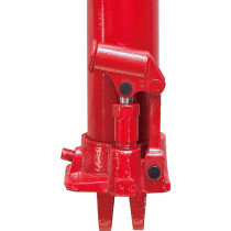 Abbasali Hydraulic Long Ram Jack With Single Piston Pump And Clevis Base 3 Ton 6000 Lb Capacity Red Black Blue