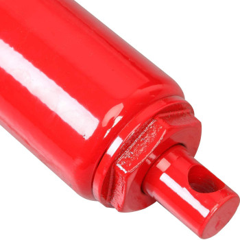 Abbasali Hydraulic Long Ram Jack With Single Piston Pump And Clevis Base 3 Ton 6000 Lb Capacity Red Black Blue