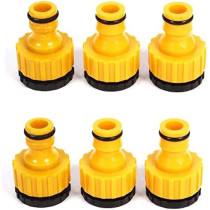 Abbasali 6 Pcs 1 2 & 3 4 Inch Faucet Adapter Washing Machine Hose Fittings Quick Connector Adapter Garden