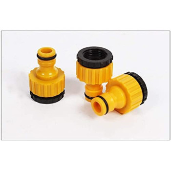 Abbasali 6 Pcs 1 2 & 3 4 Inch Faucet Adapter Washing Machine Hose Fittings Quick Connector Adapter Garden