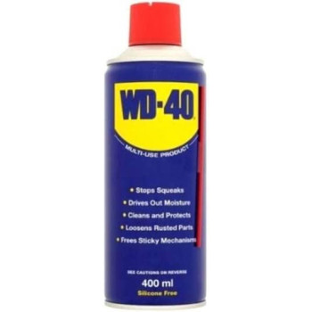 Abbasali Steel Coated Hand Brush Wire Brush With Pvc Handle For Cleaning Rust & Slag Gold With Wd 40 Multi Use Product Spray