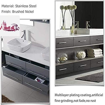 Abbasali Stainless Steel Kitchen Cabinet Drawer T Bar Cabinet22 X Hole Size 16 Cm Pack Of 5