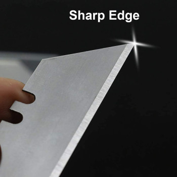 Abbasali Utility Knife Replacement Blades Heavy Duty High Carbon Steel 100Pcs Pkt