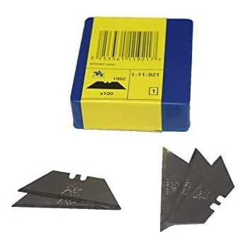 Abbasali Utility Knife Replacement Blades Heavy Duty High Carbon Steel 100Pcs Pkt