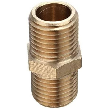 Abbasali 2Pcs Brass 1 4 Bsp Tapper Thread Male Air Line Hose Connector Airline Fitting Tools