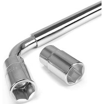 Abbasali Telescoping Wheel Lug Nut Wrench 11 16 3 4 13 16 7 8 With Double Sided Lug Nut Sockets