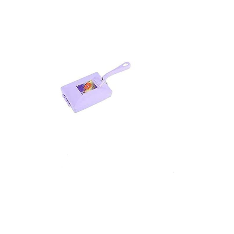 Abbasali Handheld Double Roller Style Brush Carpet Cleaning Brush Sweeper Crumb Remove Hair Brushes Random Color Delivery