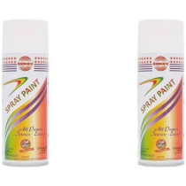 Abbasali Asmaco Spray Paint White Colour Pack Of 2Pcs