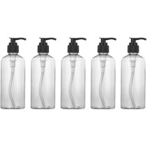 Abbasali 5Pcs Refillable Empty Pump Bottles Soap Dispenser Bottles For Kitchen Bath Liquid Dispensers 200Ml