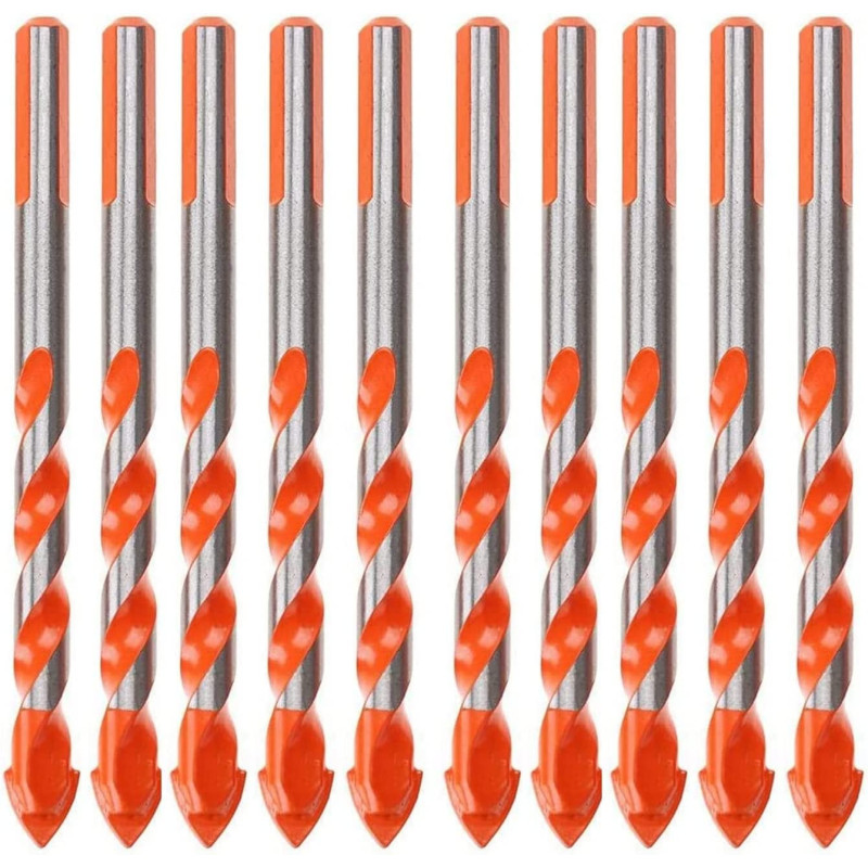 Abbasali 10Pcs Ceramic Tile Drill Bit Set For Tile Brick Glass Plastic And Wood Concrete Drill Bit12Mm