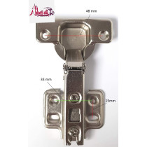 Abbasali 110 Degree Angle Adjustable Stainless Steel Cabinet Door Concealed Cabinet Hinge 2 Full Overlay